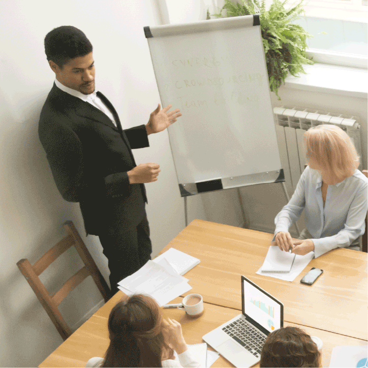 picture of two people working together